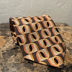 Ermenegildo Zegna Multicolor Geometric Tie
